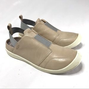 Keen Women's Tan Leather Slingback Clog Mules